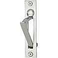 QCAA Solid Brass Edge Pull, 4", Satin Nickel, 1 Pack, Made in Taiwan
