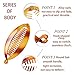 2 Pcs 5.5 inch Banana Hair Clips ONCIDIUM Lady Resin Fishtail Clip Comb Headdress Fish Shape Grips Clamp Hair Accessories (Black&Coffee)
