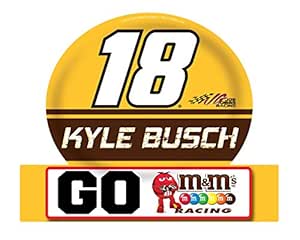 R and R Imports Kyle Busch #18 Nascar Jumbo imán para Puerta ...