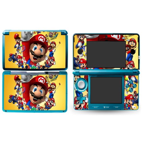 MARIO Nintendo 3DS Cover Skin Decal Sticker Vinyl Matte Finish + Free Screen Protectors (For Old Version Prior 2015)
