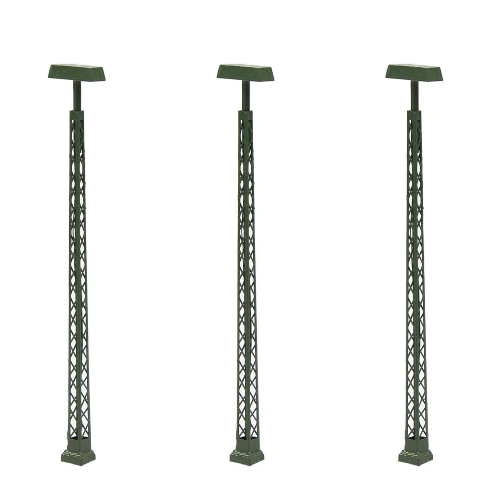 LQS56N 3pcs Model Railway lights Lattice Mast lamp Track light N Scale Layout