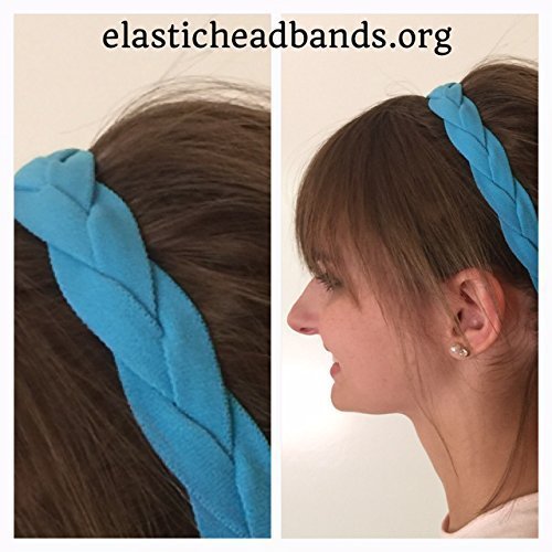 Fabulici Baby Light Blue Braided Headband Softball Sports Braided