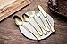 20-Piece Flatware Silverware Set Service for 4 Stainless Steel Cutlery Include Knife Fork Spoon Dishwasher Safe (Gold)