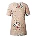 Clearance Sale! Women Shirts WEUIE Floral V Neck Print Loose Beach Ladies Casual T Shirt Tops Blouse Top (Size XL/US 12, Z05)
