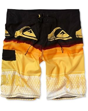 Mens Boardshorts YG Repeater 21 Orange Yellow Black