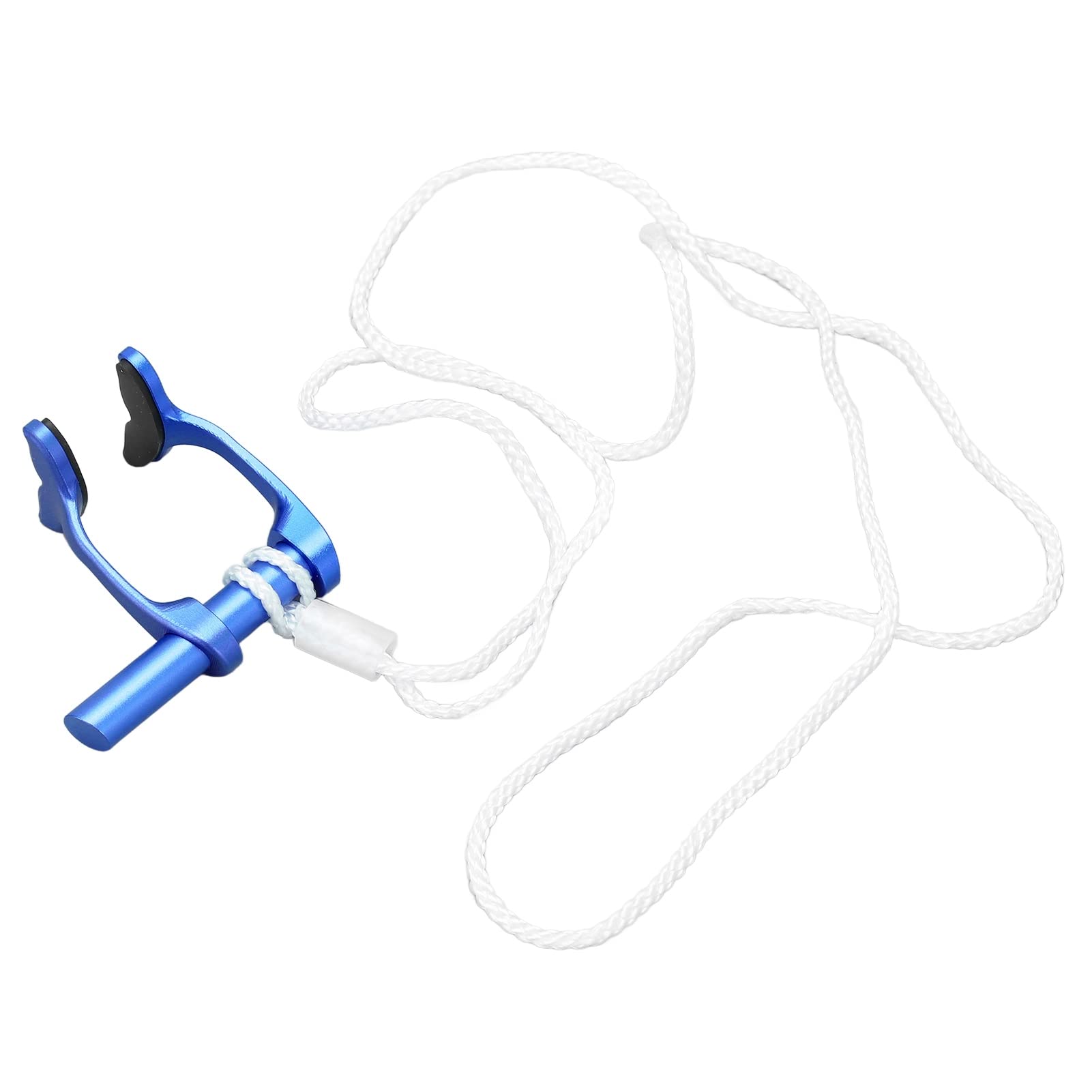 Alomejor Freediving Nose Clip Swimming Nose Plugs with Anti Lost Strap for Diving Beginners Training (Blue)