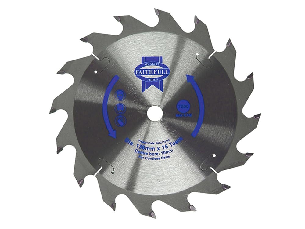 Faithfull FAIZ13630C TCT Cordless Trimsaw Blade 136 mm x 10 mm Bore x 30 Teeth