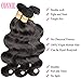 Connie Hair Brazilian Virgin Hair Body Wave 3 Bundles Grade 5A Unprocessed Human Weave Weft Mixed Length Natural Black Total 300g