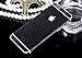 Toeoe Luxury 3D Textured Carbon Fibre Full Body Vinyl Wrap Sticker Skin Cover for Apple iPhone 6 4.7 inch Black