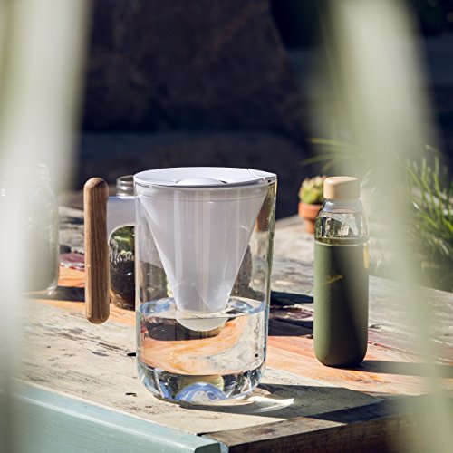 Soma 17 oz. BPA-free Wide Mouth Glass Water Bottle with Silicone Sleeve, Olive - Thumbnail 3