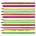 STAEDTLER Textsurfer Dry Highlighter Pencil for Writing Sketching Inkjet, paper, copy,fax (pack of 12) color Mix + Tub 2-Hole Sharpener