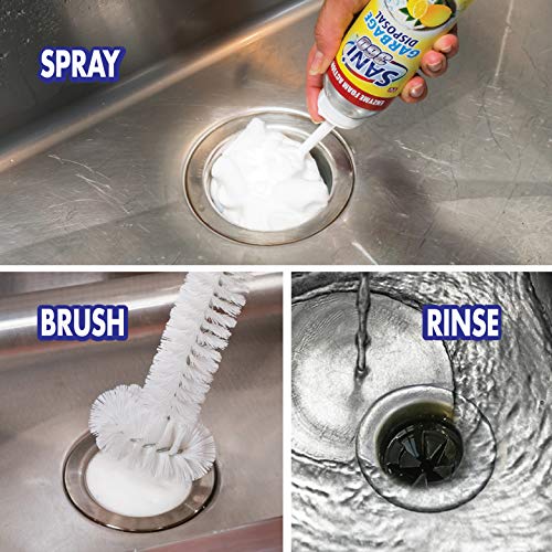 Sani Sticks SANI 360° Garbage Disposal Cleaner Kit —Lemon Scent, 10 oz