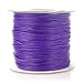 BEADNOVA 1mm Waxed Cotton Beading Cord Waxed String Wax Coating Cord for Jewelry Making 100 Yards Roll Spool, Purple