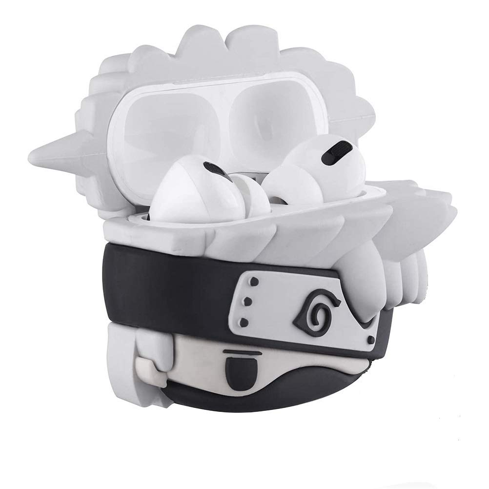 Pysod Silicone Protective Case Compatible for Airpod pro, Cute Keychain Headphone Case, Cartoon Shockproof Cover, Portable Anime Shell Cases for Airpod 3