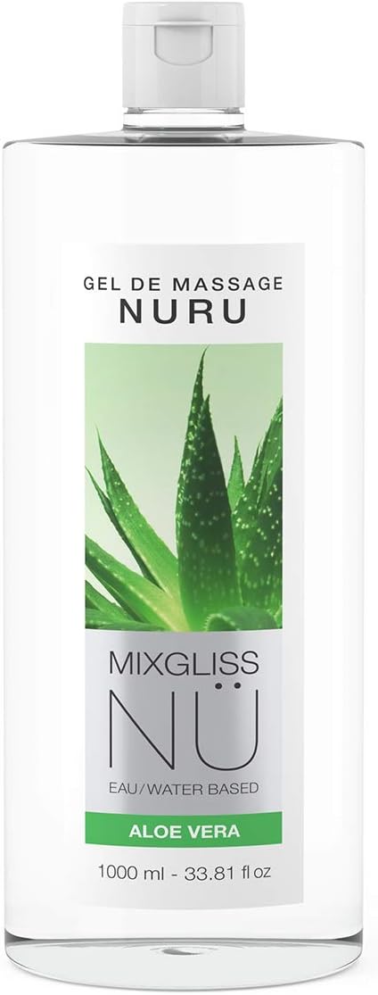 Nuru Mixgliss Nu Aloe Vera, 1000 ml, Transparent, 1 l (Pack of 1)