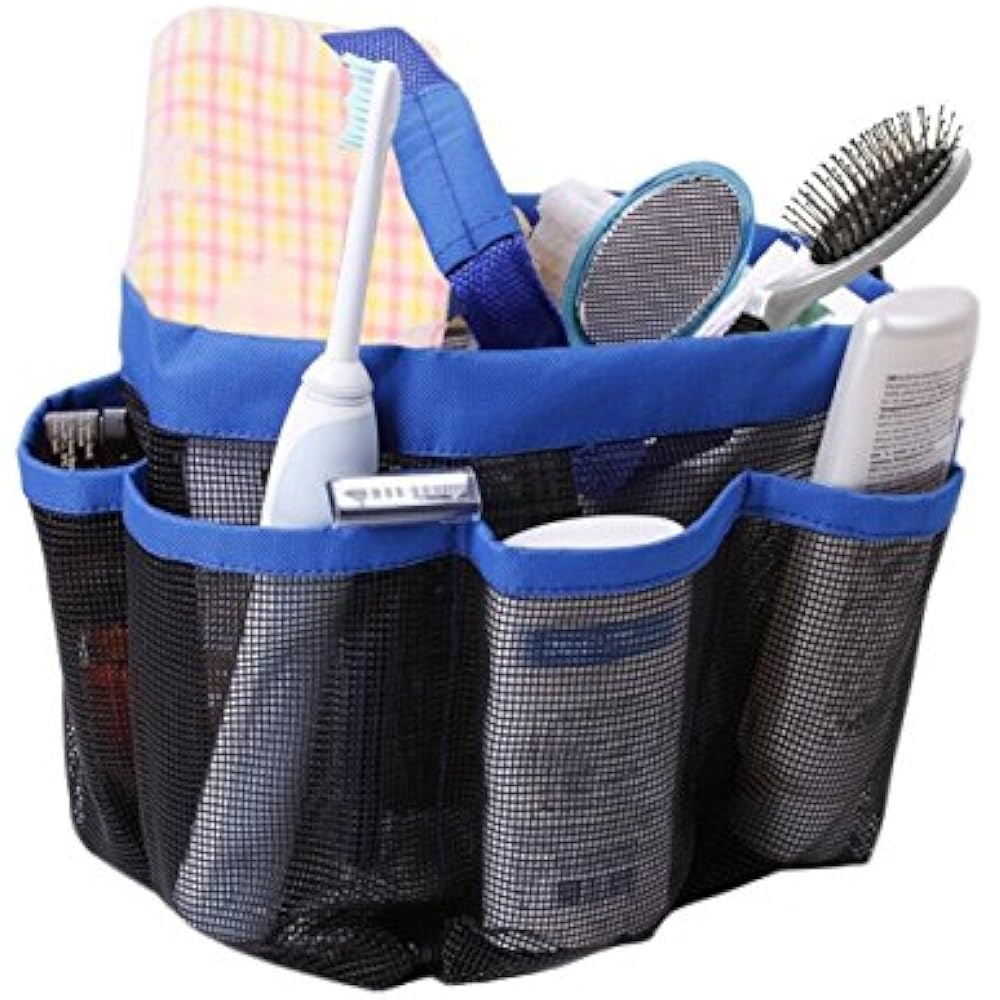 Quick Dry Hanging Toiletry And Bath Organizer With 8 Storage