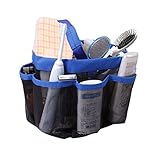 Mayin Quick Dry Hanging Toiletry and Bath Organizer with 8 Storage Compartments, Shower Tote, Mesh Shower Caddy, Perfect Dorm, Gym, Camp & Travel Tote Bag, Black