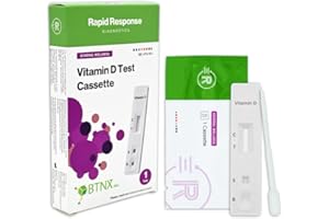 BTNX Rapid Response® Vitamin D Deficiency Test - home use, accurately check levels, fast results in 10 minutes (fingerstick b