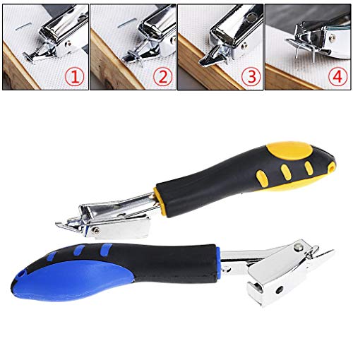 KINYOOO 2 Pcs Staple Puller Tool, Professional Nail Puller Office Hand Tools Orange, Heavy Duty Upholstery Staple Remover.