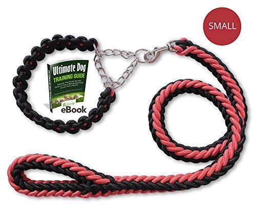 Olivery Heavy Duty Dog Martingale Braided Collar With Solid Hand