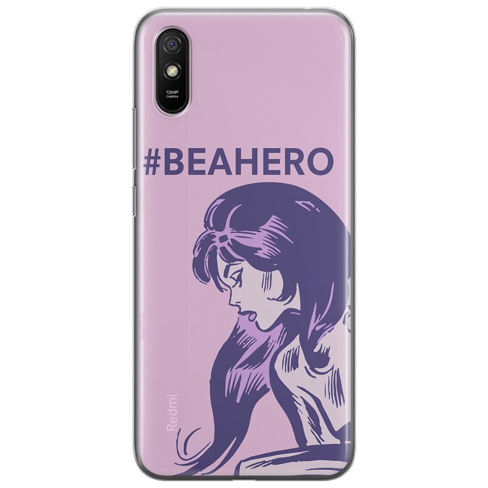 ERT GROUP mobile phone case for Xiaomi REDMI 9A original and officially Licensed Marvel pattern Black Widow 004 optimally adapted to the shape of the mobile phone, case made of TPU