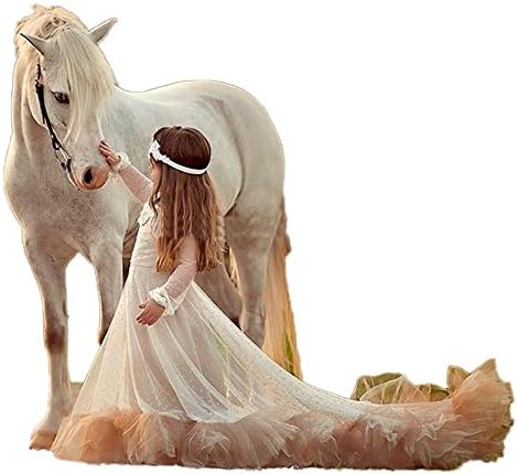 CoCoGirls Vintage Princess Girl Pageant Dresses Long Sleeves Communnion Gown 4