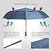 Windproof Umbrella - Double Canopy Folding Travel Umbrella - Auto Open Close - 9 Ribs - 45in