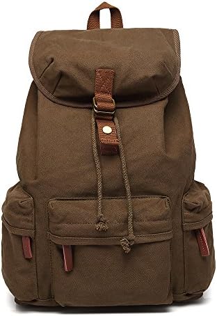 DSLR SLR Camera Bag, Casual Backpack Outdoor Travel Daypack Rucksack School Bag with Shockproof insert and Rainproof Cover (Army green) (Army green)