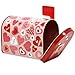 Valentine Mailbox 4 Mini Tins for Kids with Front Opening and Swinging Arm in 2 Valentine Cute Designs