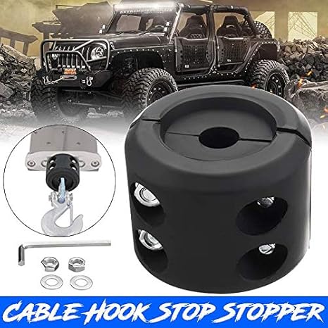 Brand ATV Winch Cable Hook Stop Stopper Rubber Cushion ATV Winch Rope