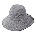 JF-Sunshine Womens Cotton Wide Brim Summer Outdoor Cycling Travelling Hat Sun Hat Fishing Hat UV Protection Hat SH01 (Denim Blue)