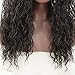 Long Loose Curly Lace Front Wigs Dark Brown afro wig curly synthetic lace front wigs brown curly wig kinky lace front wigs 24inch (Dark Brown)