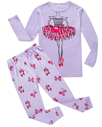 Family Feeling Pjs Big Girls' Ballet Sleepwears Pajamas Sets Child Clothes Size 9 Years