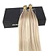 Sunny Blonde I Tip Hair Extensions Ash Blonde Highlights Bleach Blonde Pre Bonded I Tip Human Hair Extensions Highlights I Tips Real Human Hair Extensions Blonde 50g 14inch