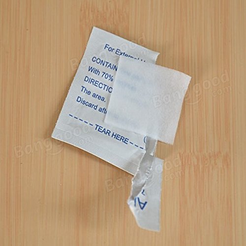 Pink Lizard 100pcs Antiphlogosis Isopropyl Alcohol Swab Pads Piece Wipe Antiseptic Skin Cleaning Care - Thumbnail 2