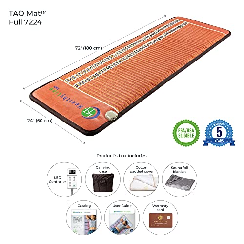 HealthyLine TAO Far Infrared Heating Pad Natural Crystal Gemstones