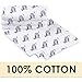 1 Fitted Muslin Cotton Baby Crib Sheets For Better Sleep. Premium, Soft, & Breathable Cotton Sheets For Babies. Unisex Cute Prints For Infants, Toddlers.
