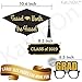KatchOn, Graduation Photo Booth Props - Pack of 40 | Black and Gold Grad Photo Props for Grad Decor | Grad Photo Props 2025 | Graduation Decorations 2025
