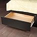 Prepac Mate's Twin XL 3-Drawer Minimalist Platform Storage Bed, Contemporary Twin XL Bed with Drawers 81.5