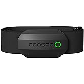 COOSPO Heart Rate Monitor, Bluetooth ANT+ Chest Strap Heart Monitor, HRM Dual HR Monitor Sensor Compatible with IP67, Peloton