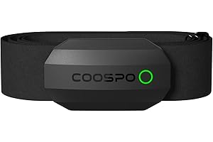 COOSPO Heart Rate Monitor, Bluetooth ANT+ Chest Strap Heart Monitor, HRM Dual HR Monitor Sensor Compatible with IP67, Peloton