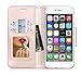Procase iPhone 8 iPhone 7 Wallet Case, Stylish Folio Flip Card Case Stand Cover for Apple iPhone 7 / iPhone 8, with Kickstand Card Holder -Pink