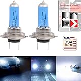 WTG H7 Super White Xenon Halogen Headlight Light Bulbs 55W (Contains 2 Bulbs)