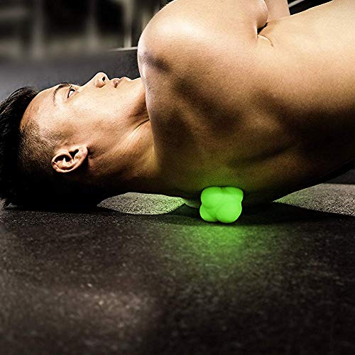 SODIAL Silicone Hexagonal Reaction Ball Trigger Point Therapy Massage Reaction Ball Speed Agility Training Palm Massage Ball Change Ball Natural Rubber Ball