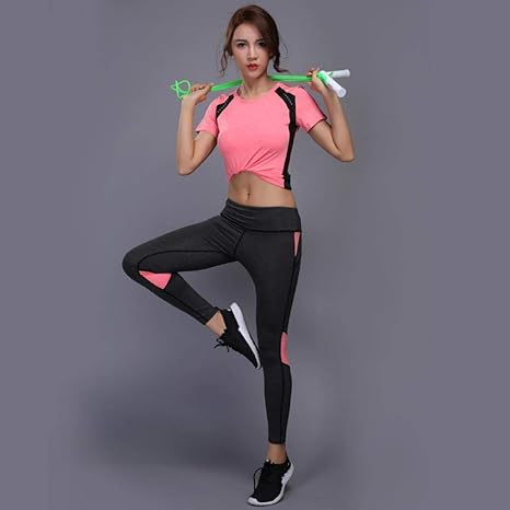 YANGCONG Ropa de Fitness de Yoga Conjunto de Yoga para Mujer ...