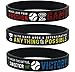 Inkstone Baseball Silicone Wristbands with Motivational Sayings (6-Pack) - Baseball Bracelets Jewelry Gifts