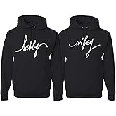 Wifey Hubby Matching Couples Sweater Set His Hers BFF Couples Hoodie Sweatshirt