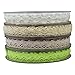 Fowod 2 Roll Cotton Lace Wedding Trim Ribbon Craft Crochet Durable Lace Trim Decoration,10.9 Yard/32.8 Feet (17mm, White)
