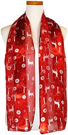Christmas Scarf - Christmas Tree, Santa,Reindeer By Christmas Scarf Company