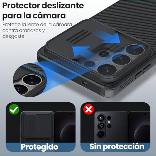 Nillkin CamShield Pro Case for Galaxy S26 Ultra 5G, with Camera Slider Protection, Slim Shockproof Case for Samsung Galaxy S26 Ultra 6.9" (Black)